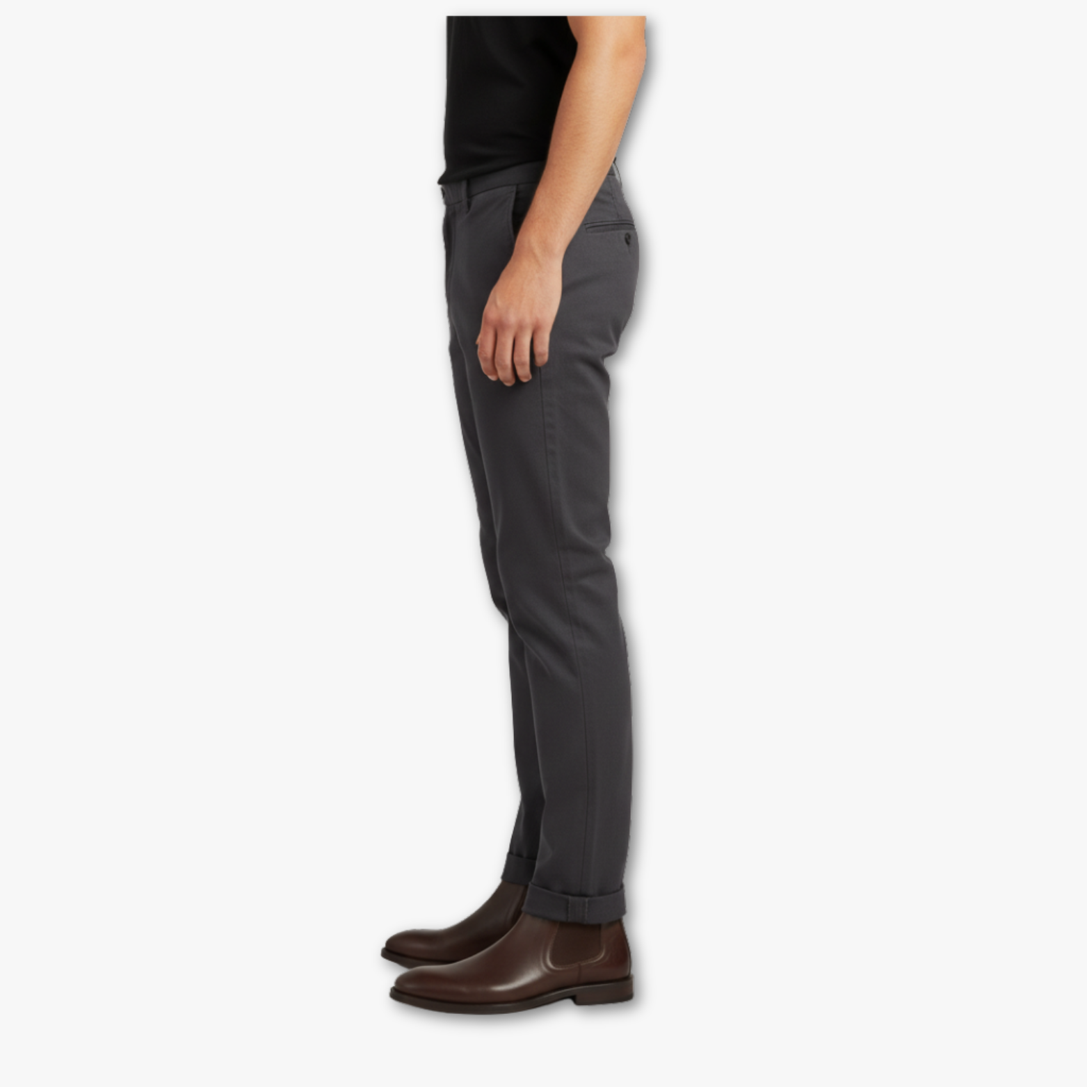 Men’s Chelsea Boots with Elastic Side Panels and Classic Design